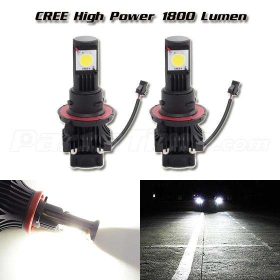 1800 Lumen 6000K White 9008 H13 High Power CREE LED Headlamp High Low