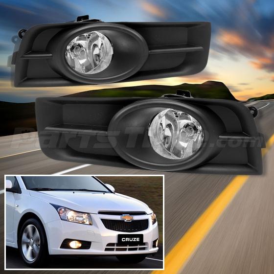 Chrome Front Bumper Driving Fog Lights Lamp for 20112015 Chevy Cruze