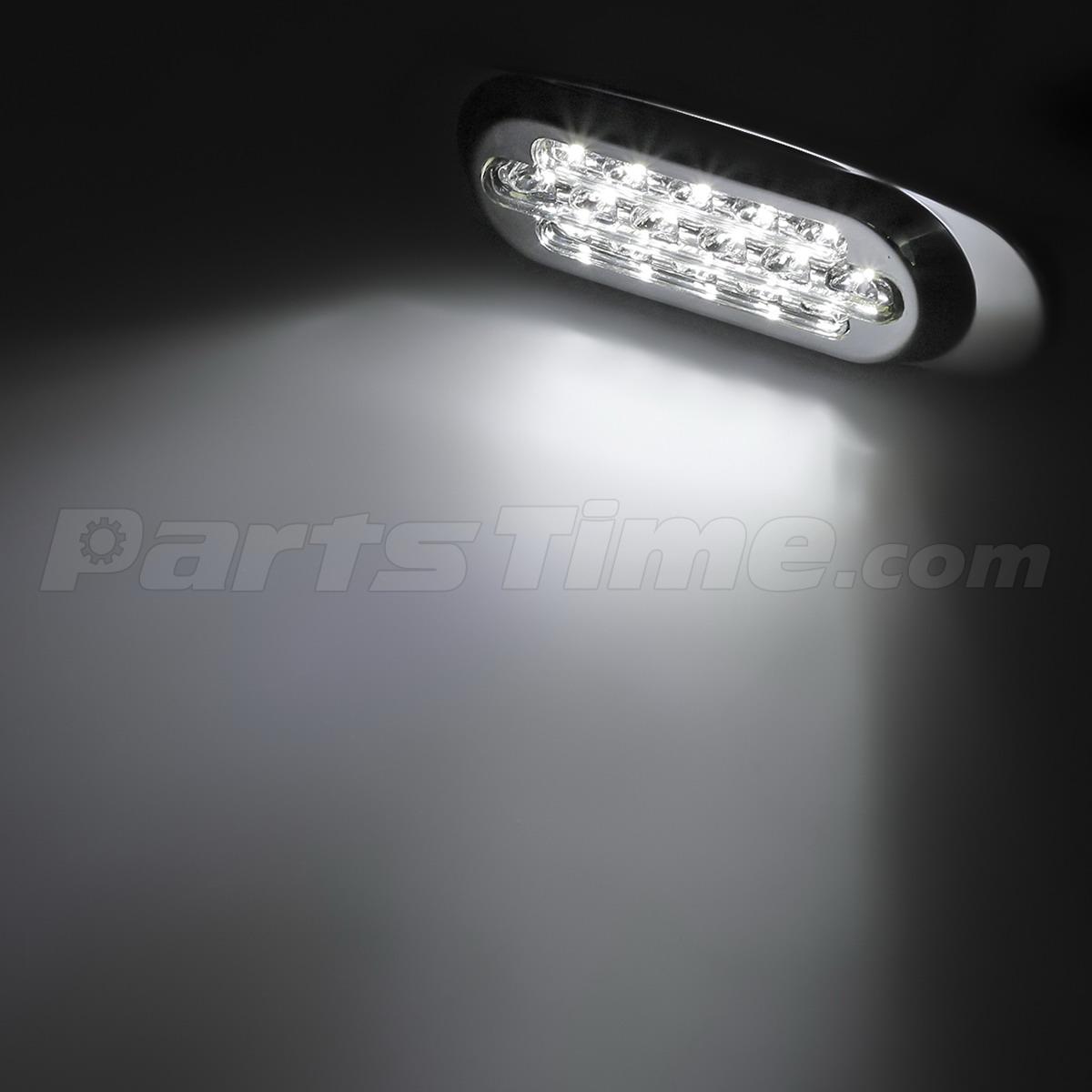 2x 6.5" Blue Waterproof Led Marker Light Utility Light for Peterbilt 379 16LED eBay