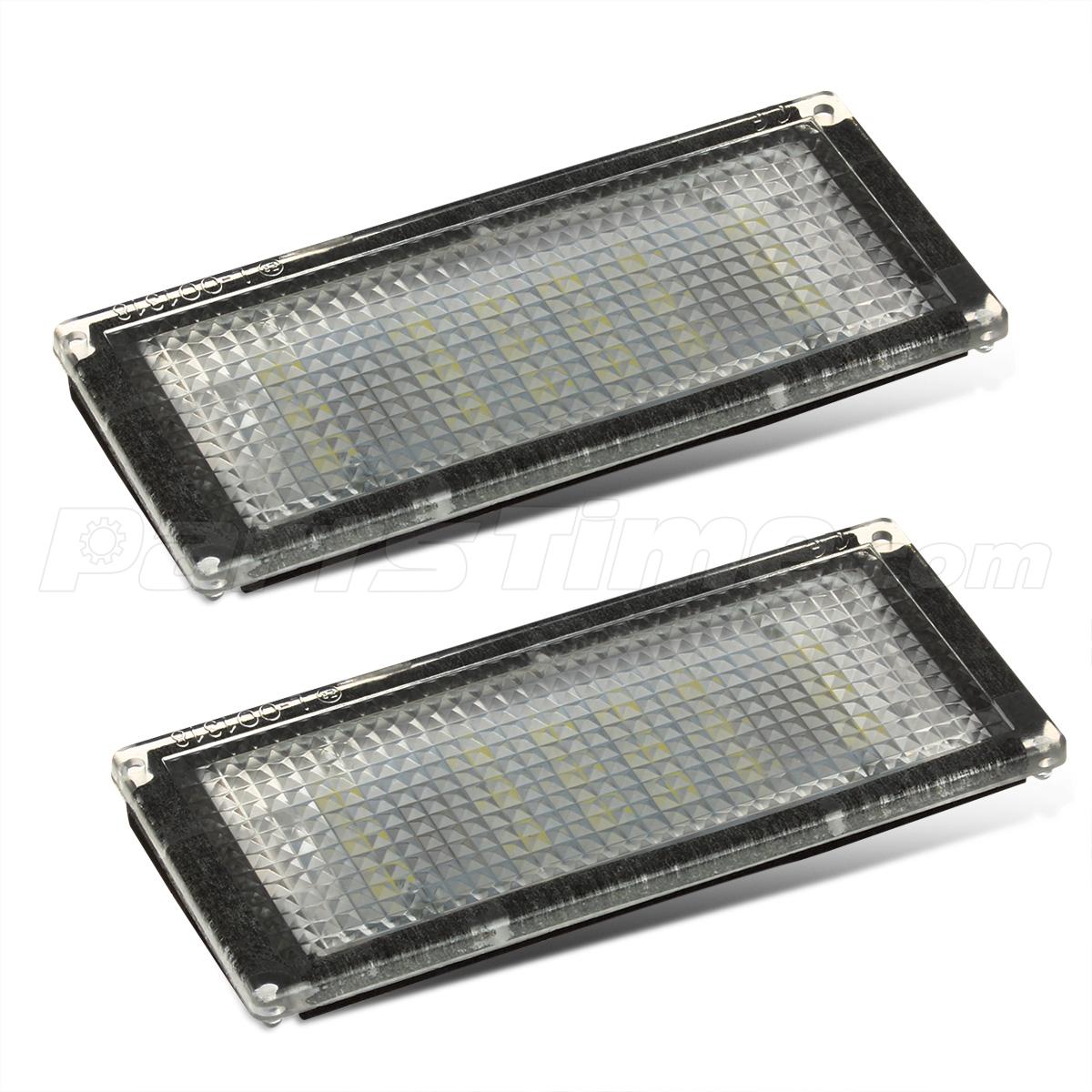 2x 6000K White LED License Plate Lights Bulbs for BMW 3 Series E46 2D